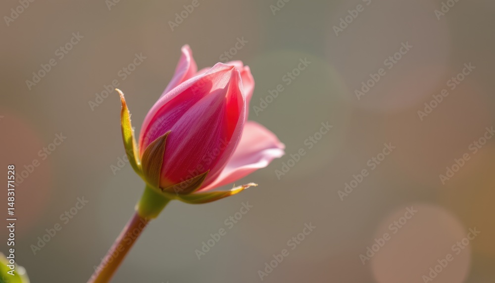 close up of a blossoming flower bud close up of a blossoming flower bud
