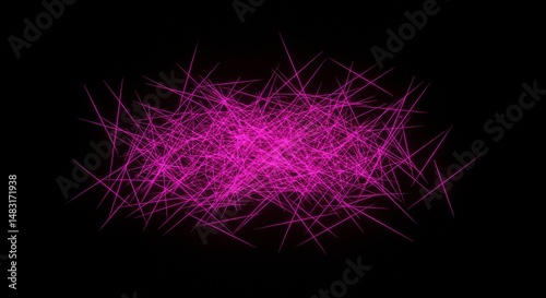 Abstract purple lines energetic chaos vibrant design stunning artwork