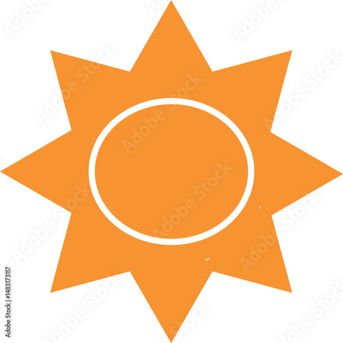 Watercolor vector sun shapes. Rising sun, sunset, dawn illustrations set. Fire colors round shape, watercolour stains. Orange red yellow circle, flaming crown frame. Maslenitsa, Shrovetide background.