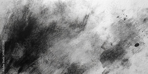 Abstract dark charcoal soot background with smoky grunge texture and tonal gradients
