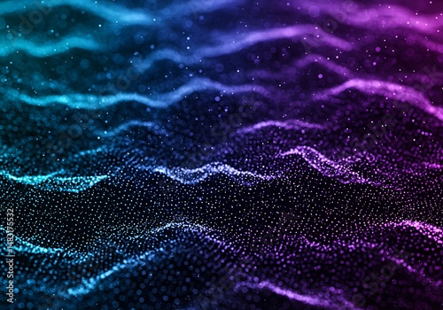 Cosmic Dust Waves AI Generated