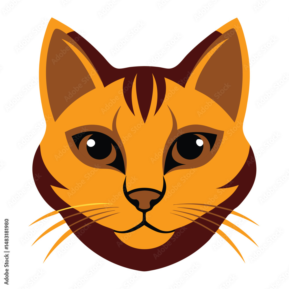 Obraz premium Unique Cat Head Logo Layouts