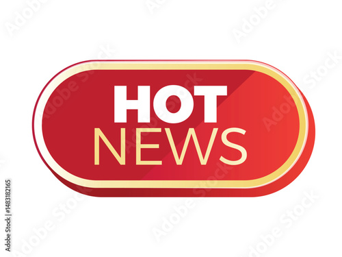 hot news banner, for tv programs, news, and infotainment