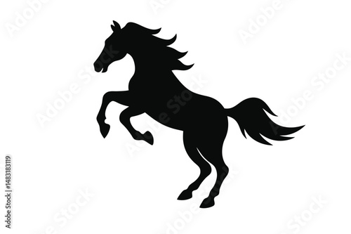 Racehorse Silhouette  Vector bundle  illustration, Racehorse Silhouette 