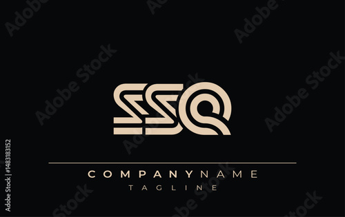 SSE Creative Unique Modern Letter Logo Design. Stylized logo featuring a unique letter design, presenting abstract minimalist aesthetics and modern appeal. photo