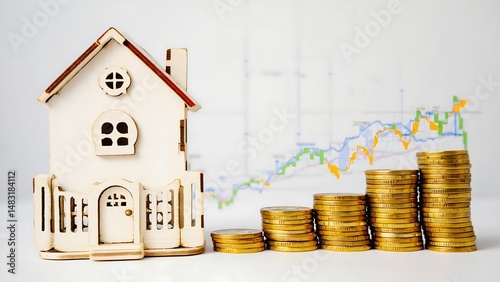 Rising house prices concept
