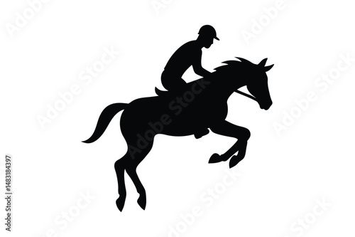 Racehorse Silhouette  Vector bundle  illustration, Racehorse Silhouette 