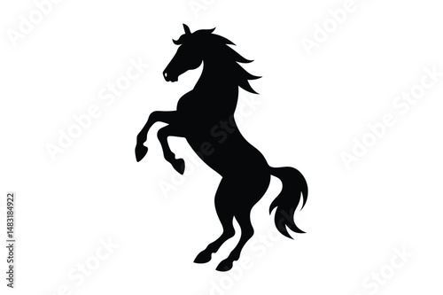 Racehorse Silhouette  Vector bundle  illustration, Racehorse Silhouette 