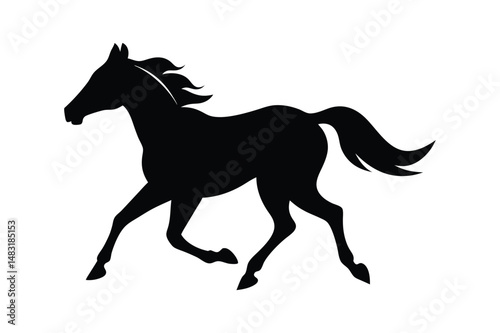 Racehorse Silhouette  Vector bundle  illustration, Racehorse Silhouette 