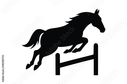 Racehorse Silhouette  Vector bundle  illustration, Racehorse Silhouette 
