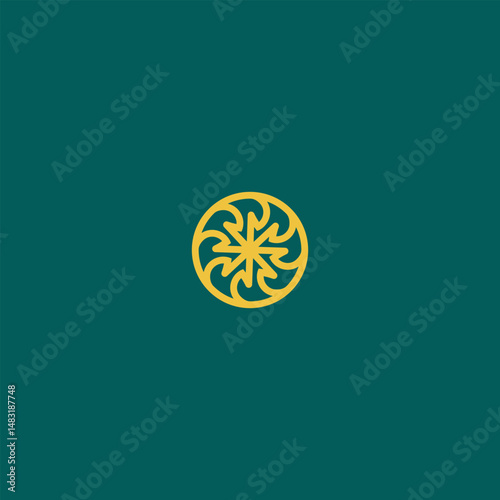  Elegant Geometric Swirl Circle Logo, useful for any type of brand. 
