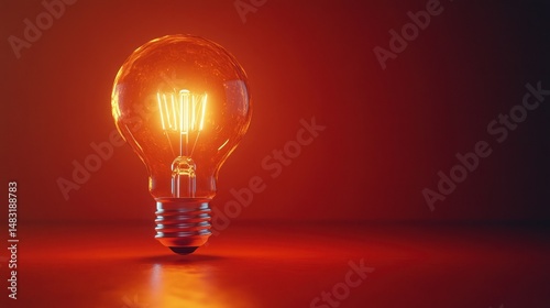 Illuminated incandescent light bulb