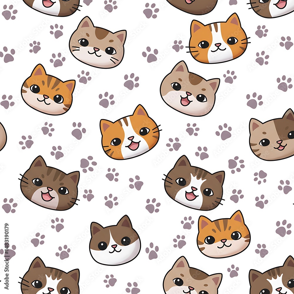 Obraz premium Purrfect Pawsitive Prints