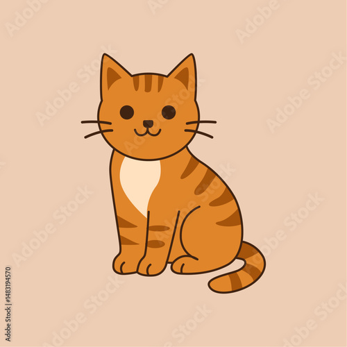 vector illustration of a cat