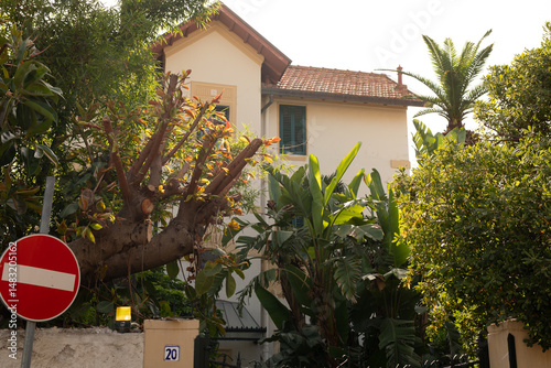 Charming white house nestle...