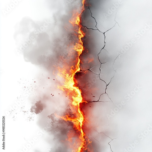 Fiery Crack in the Earth