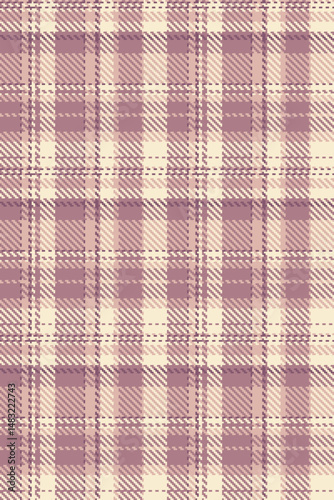 Xmas background pattern fabric, fall plaid tartan check. Fuzzy vector seamless texture textile in light and pastel colors.