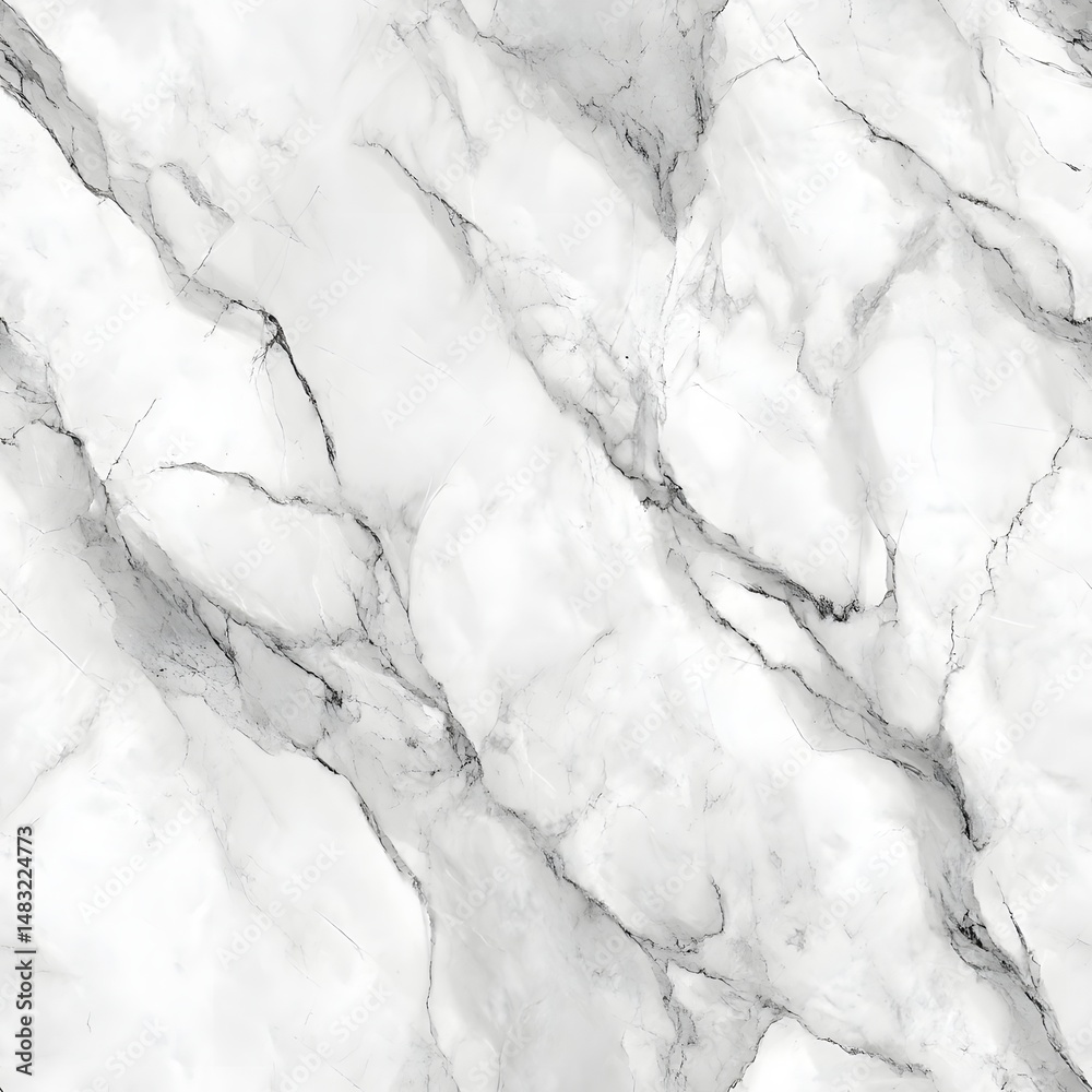 Obraz premium Ultra-Clean White Marble Tile Pattern Seamless Texture Background