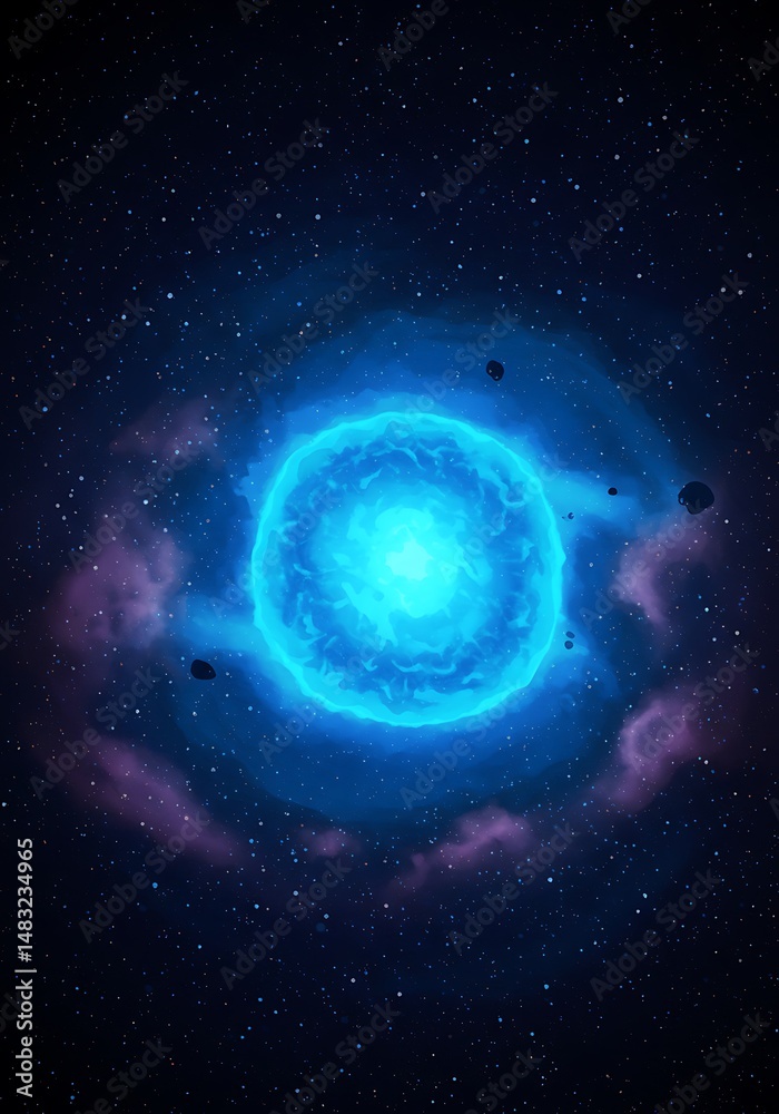 Obraz premium Celestial Genesis AI Generated