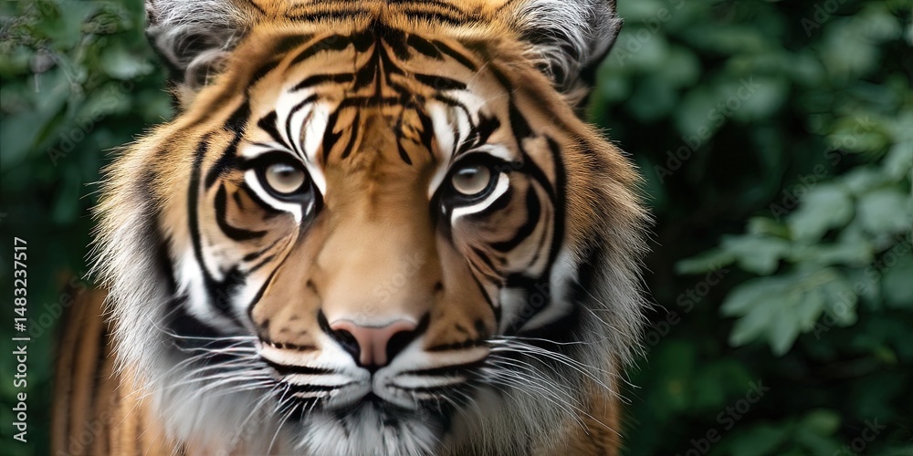 Fototapeta premium wildlife photo of tiger in natural habitat