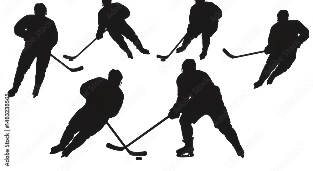 Obraz premium Frozen Fury: A Silhouette Symphony