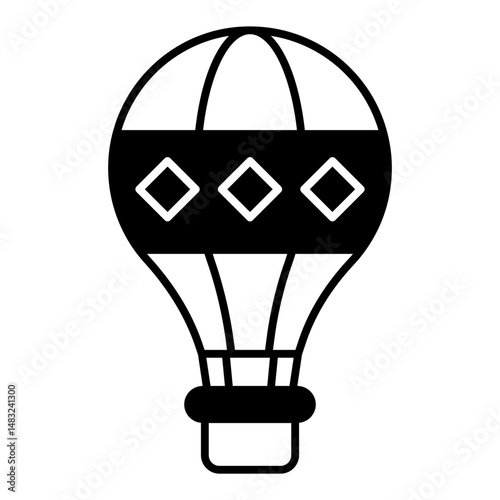Hot Air Balloon dualtone icon