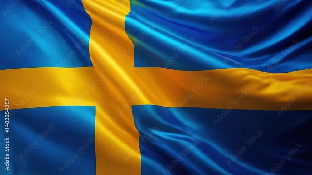 swedish flag for national Day or Independence Day of sweden