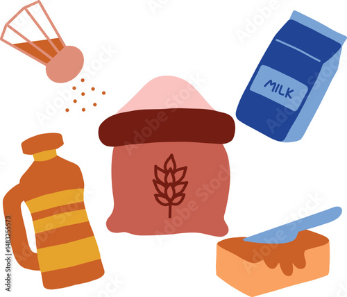 Baking Ingredients for a Delicious Homemade Recipe
