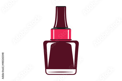 Nail polish icon vector illustration isolated on white background