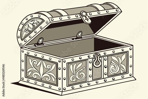 89 ornate jewelry box, antique jewelry box, jewelry trinket box, intricate jewelry container, ornamental jewelry case, elaborate jewelry casket, decorative jewelry keepsake box, vintage style jewelry 