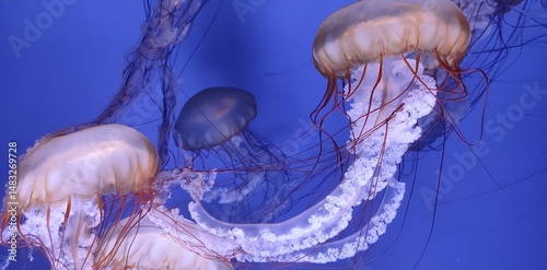 jellyfish in the water, Seabed, Aquarium, Jellyfish, Beautiful Jellyfish