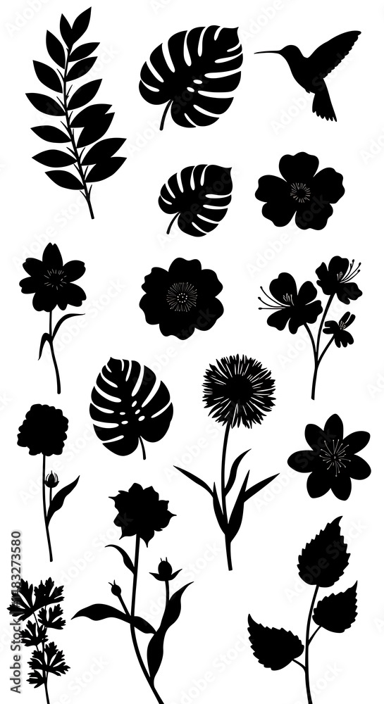 Fototapeta premium Whispers of the Jungle Bloom AI Generated