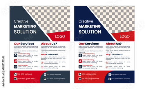 Creative professioanl a4 size flyer, flyer template layout and modern concept premium vactor, corporate modern and simple 2 colors template design.

