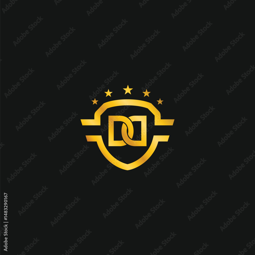DD Shield logo vector for brand or identity DD Shield logo vector for brand or identity