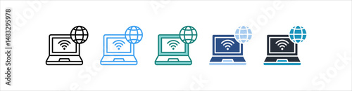 Connection Icon In Different Style Vector