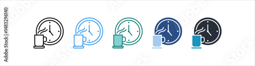 Coffee_Break Icon In Different Style Vector