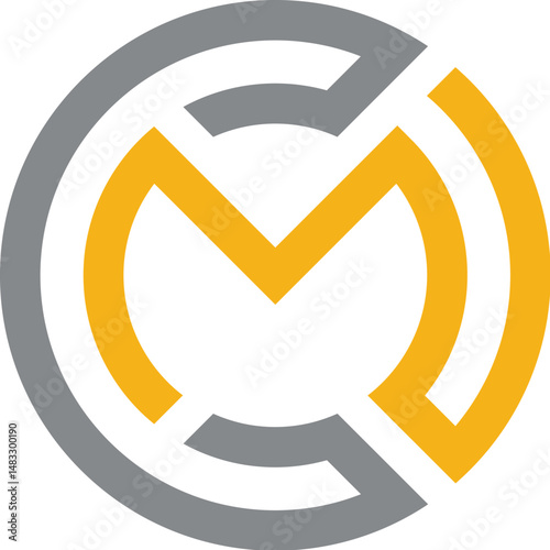 CM logo vector for brand or identity