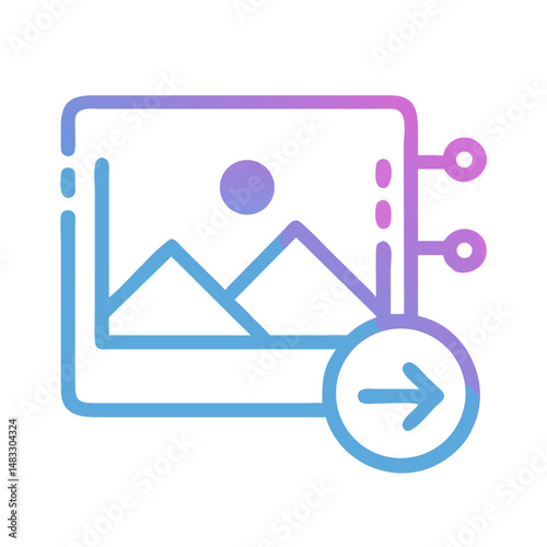 Crop and Settings Icon Representing Image Editing and Configuration Tools