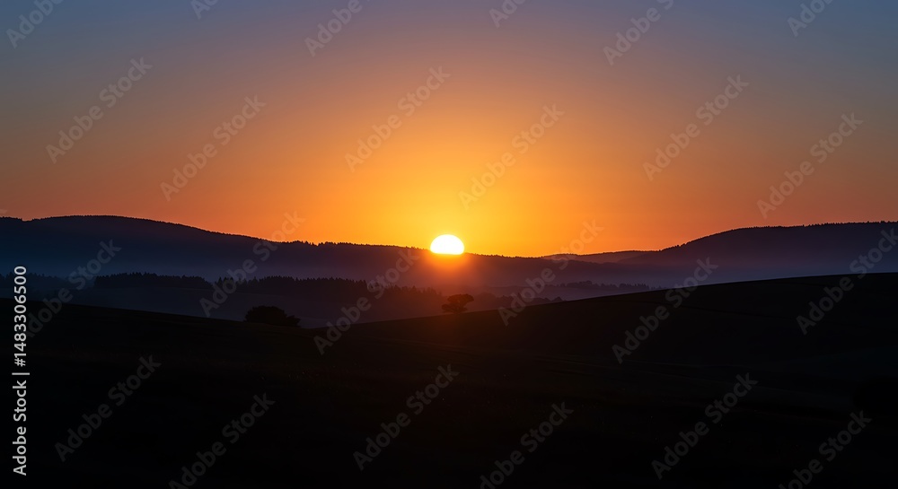 Obraz premium Golden Hour's Embrace