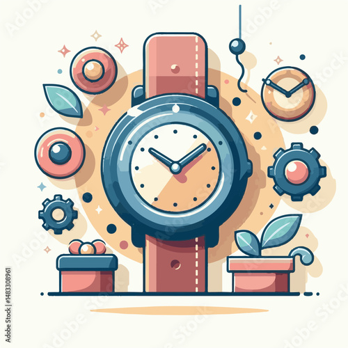 watch, time, clock, hour, isolated, design, business, hand, minute, dial, second, wristwatch, timer, background, illustration, vintage, modern, white, wrist, vector, classic, graphic, concept, closeup