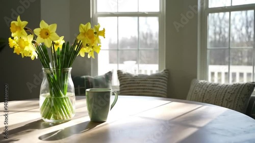 yellow flowers in a vase