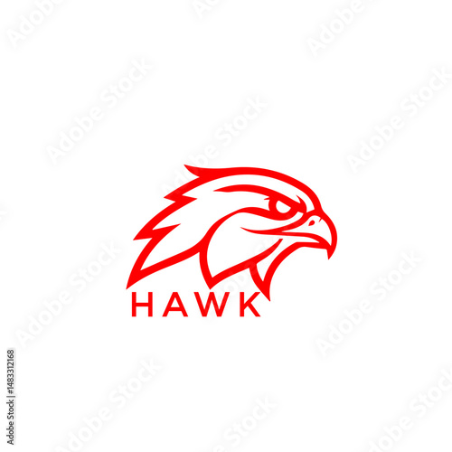 Wallpaper Mural Hawk Head Logo for  Hawk Supplies Strong and Modern Vector Graphic Torontodigital.ca
