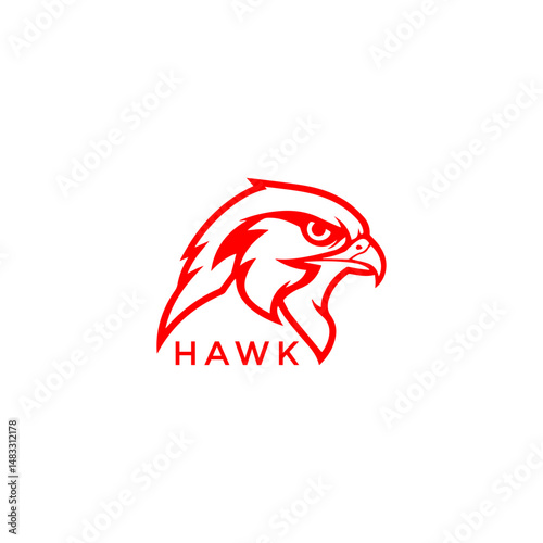 Wallpaper Mural Hawk Head Logo for  Hawk Supplies Strong and Modern Vector Graphic Torontodigital.ca