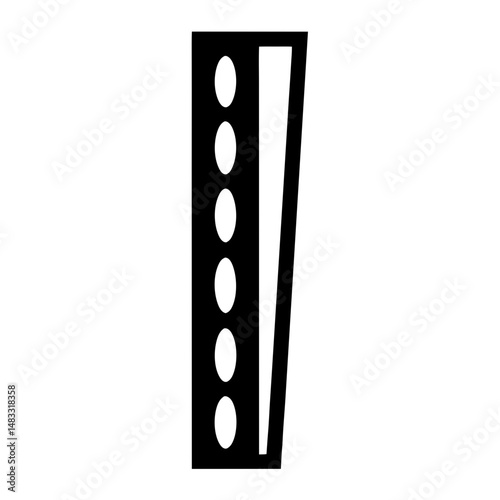 Abstract representation of a control panel with multiple button indicators or switches