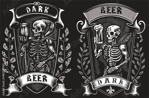 vintage beer label