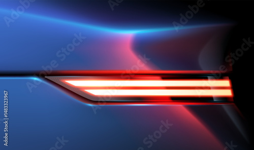 Car back tail lights effect