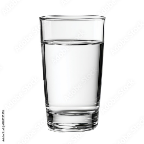 Wallpaper Mural Clear Glass of Water - Refreshing Hydration , isolated on white background png Torontodigital.ca