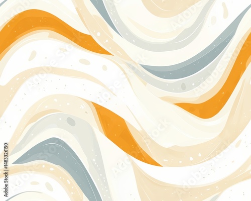 Luxurious Marble Waves Pattern Inspired by Fabric Design Elements