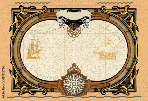 old sea map