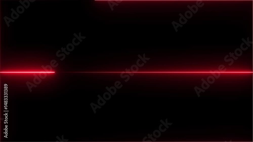 Straight neon line icon animated video